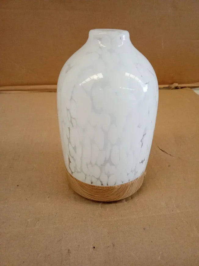 Habitat Confetti Glass Electric Diffuser 100ml Capacity White 16x9.2cm