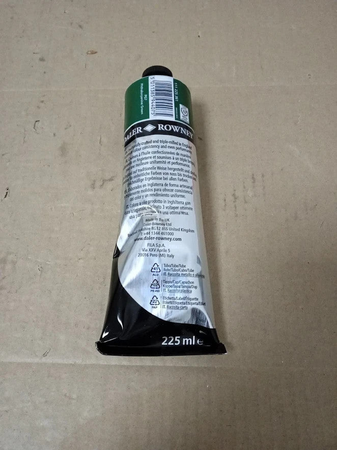 Daler Rowney Georgian Oil Paint 225ml Phthalo Green Artist High Colour Tube New