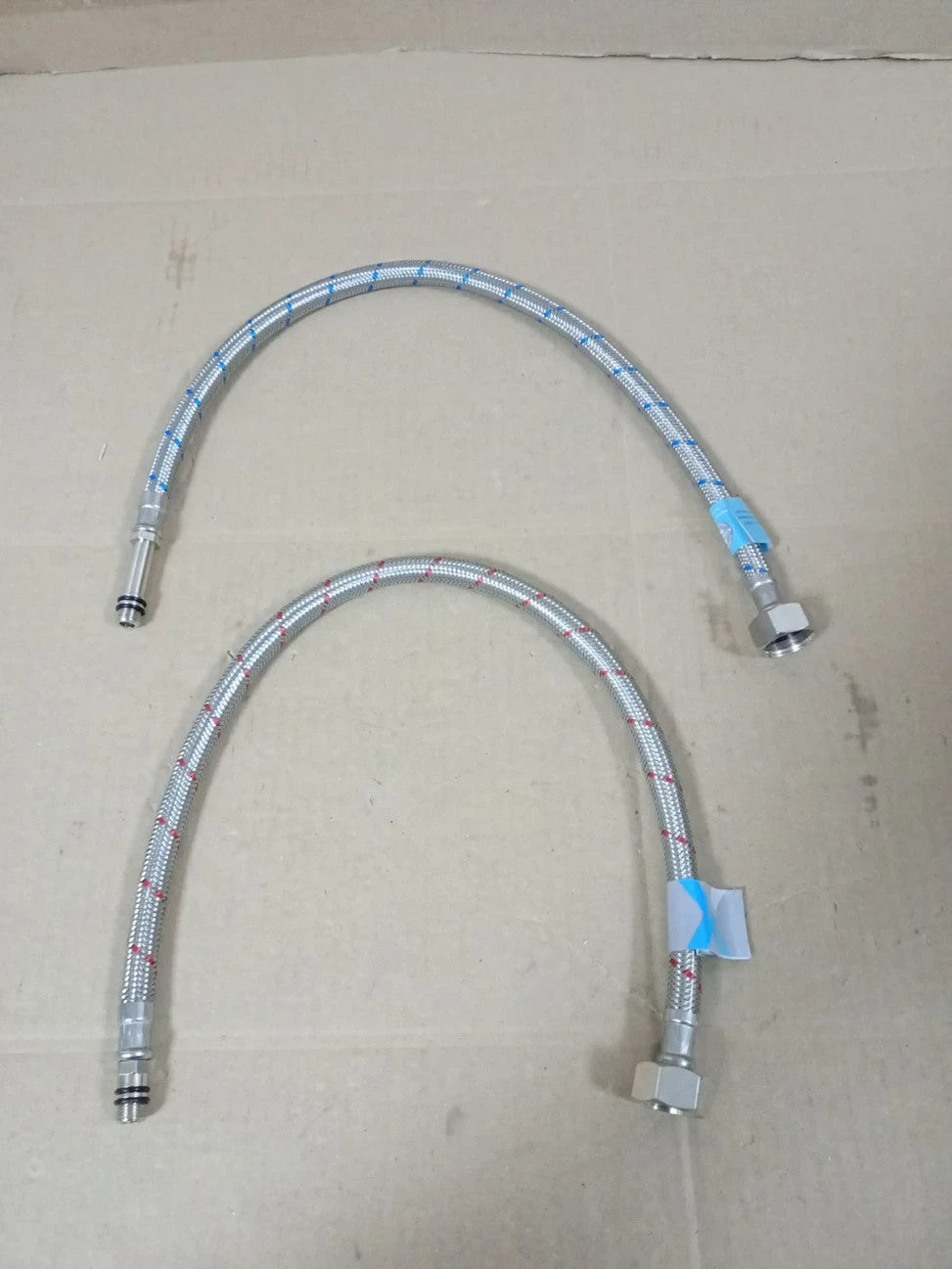 2 Pieces M10 10mmx /2" BSP 500mm Flexible Tap Connectors DIY Replacement New