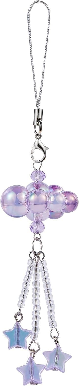 Beeflying Cloud Beaded Phone Charms Aesthetic Y2K Cute Charm Straps New