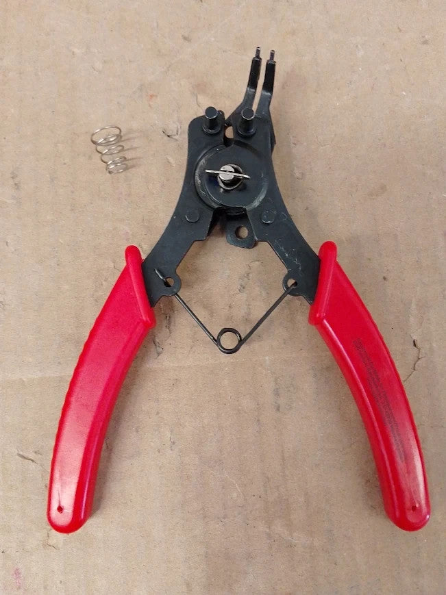 BGS DIY 454 Circlip Pliers with exchangeable Heads 160mm 24.5x11cm Metal
