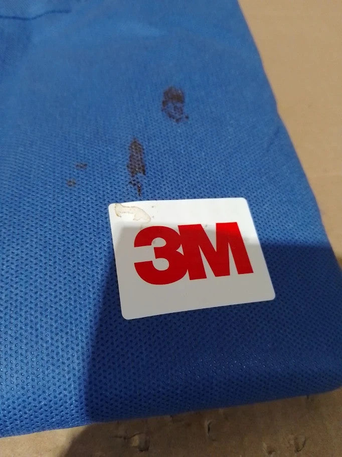 3M Protective Coverall Blue 4515B 2XL Dry Clean Only No Fur Polyester