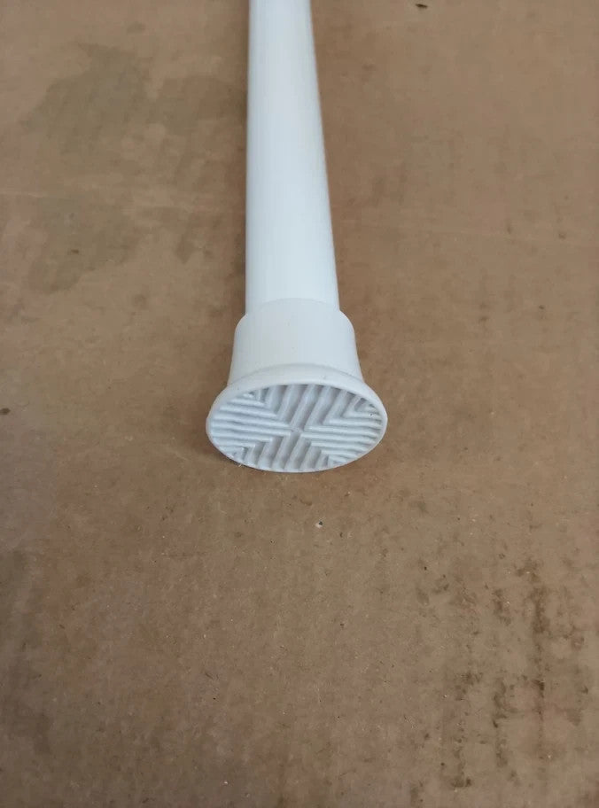 1pcs Shower Curtain Pole 76 To 160cm Extendable Poles White Adjustable Spring