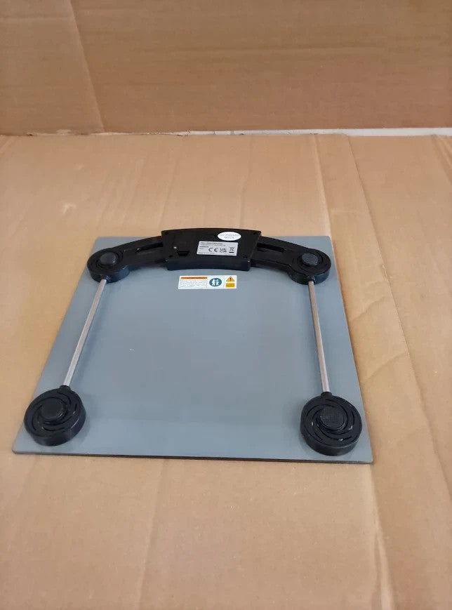 Argos Home Digital Bathroom Scales Grey 2.1x27x27cm Capacity 150kg New