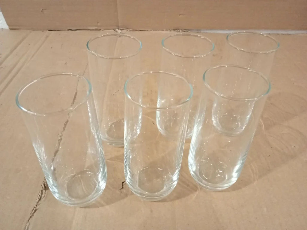 Acense 6pc Highball Glasses Tall Hi Ball Glass Water Gin Juice 315ml New