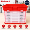 Storage Tool Box Portable Multipurpose Organizer Main Top Compartment 11x7x10in