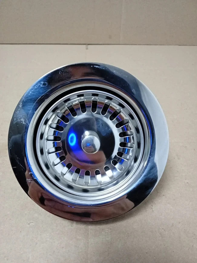 Qrity Sink Collection 114mm Stainless Steel & PVC Kitchen Basket Strainer Plug