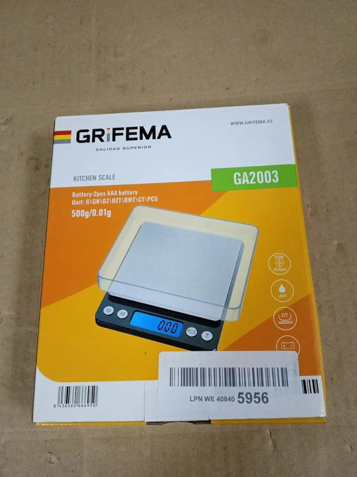 Grifema GA2003 Digital Kitchen Scales Food Weighing Scales LCD Display New