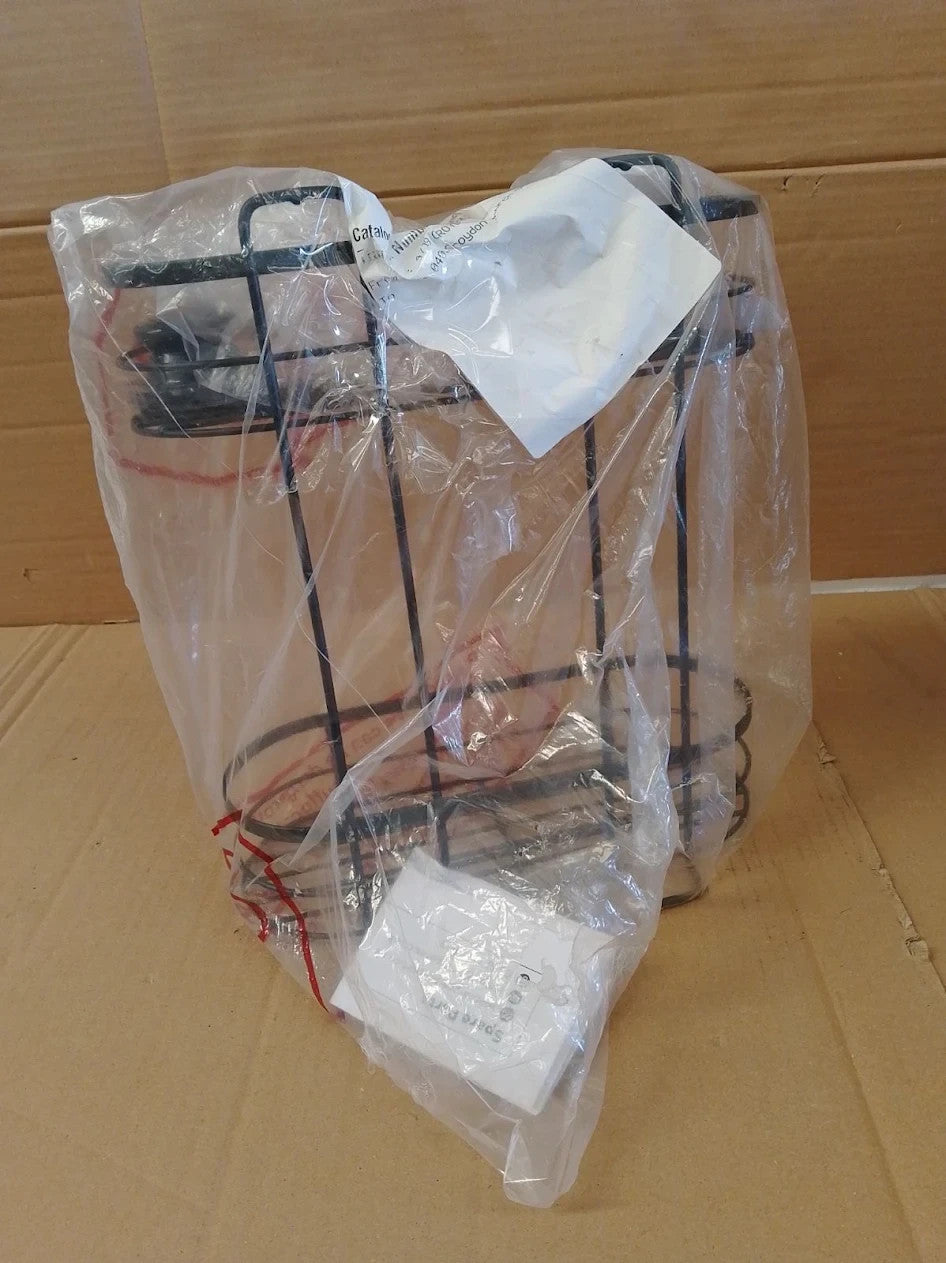 Argos Home Suction Cup Wire 2 Tier Shower Caddy Black Steel 38x13x28cm