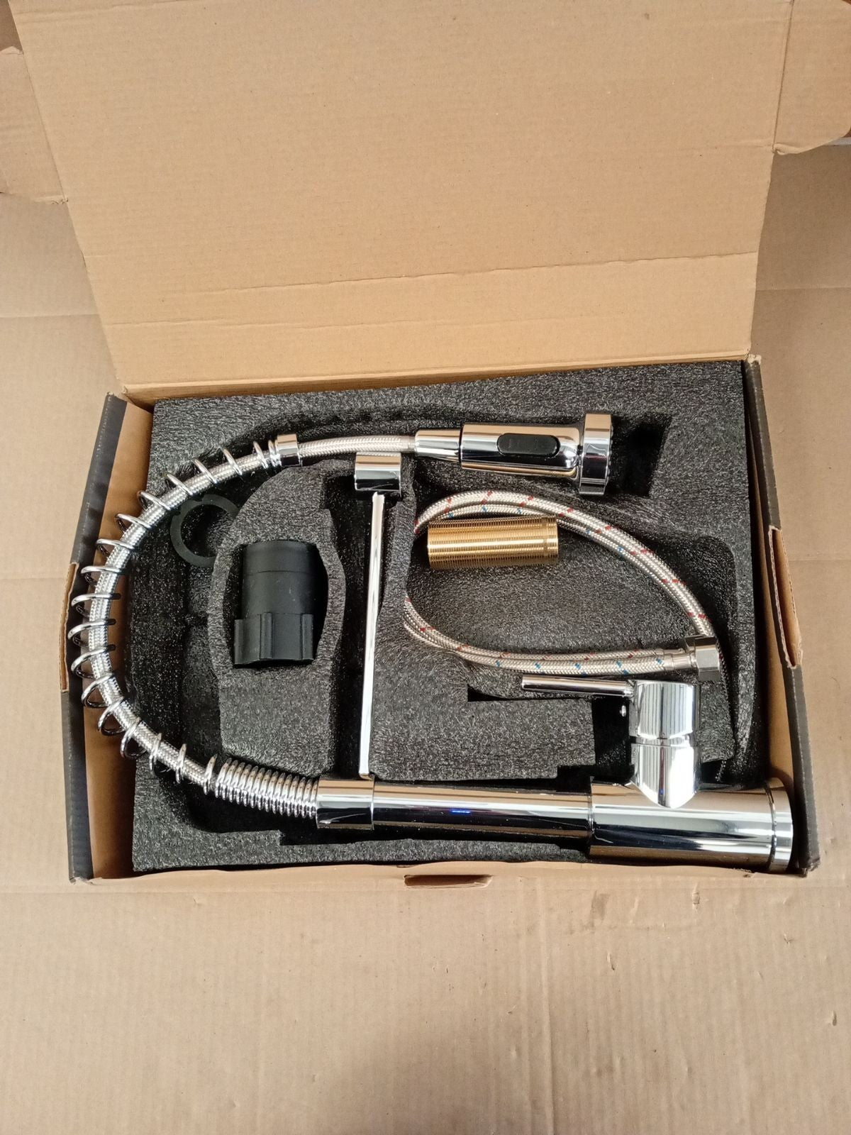 Cobbe Kitchen Spring Tap Kitchen Pull Down Sprayer Shower 2 Spray Modes