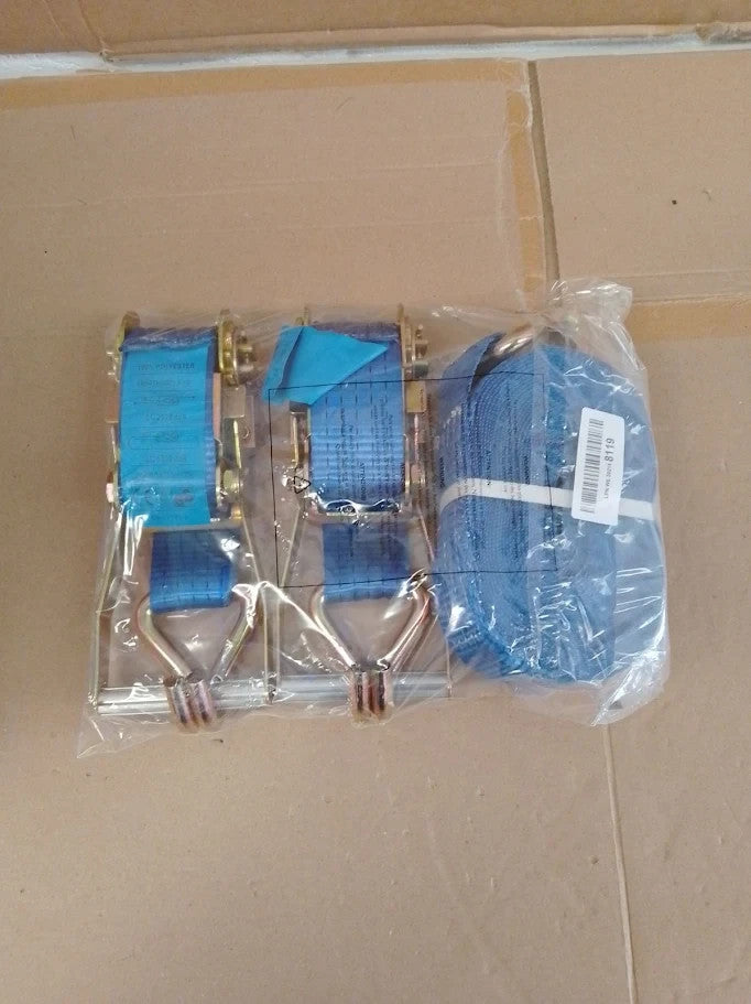 Heavy Duty 5000kg Lashing Straps Ratchet Hook Weatherproof 1pc Blue New