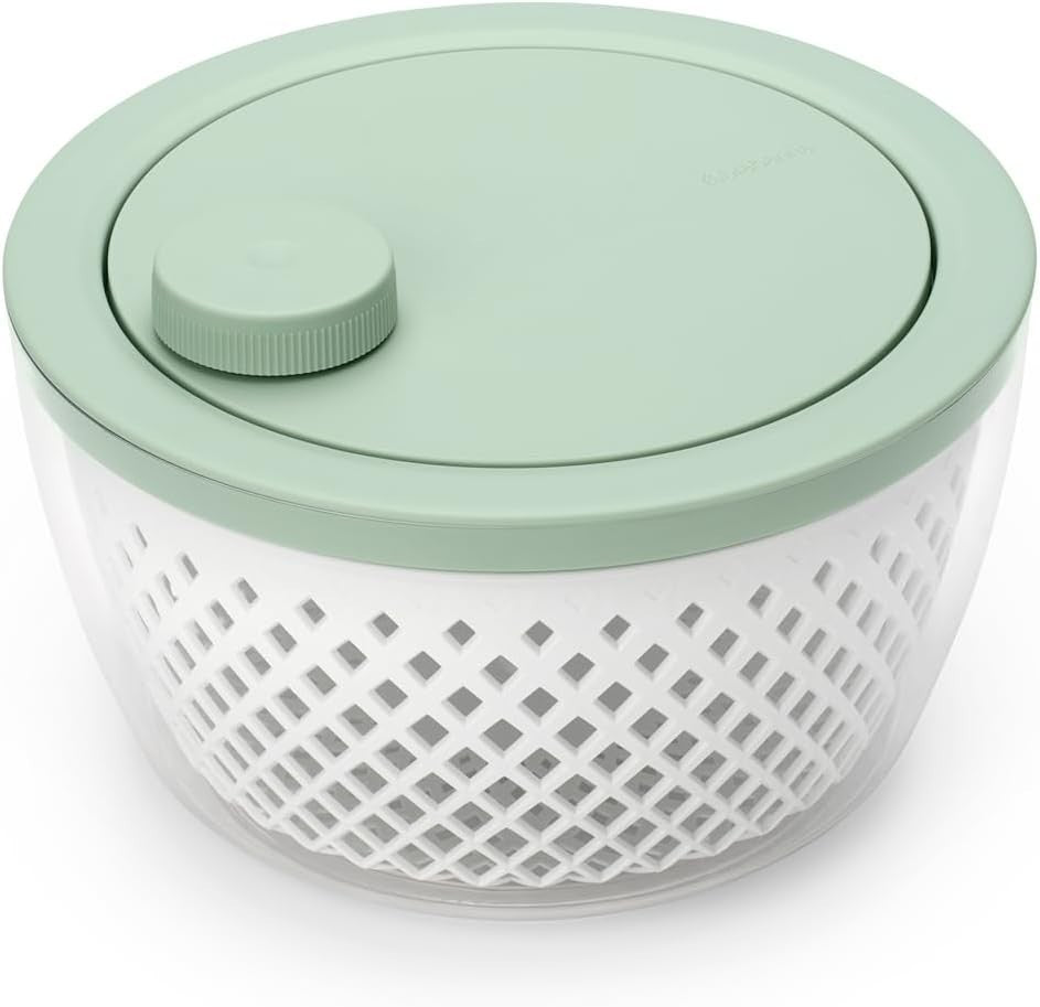 Brabantia Tasty Salad Spinner Dryer Bowl Colander Dishwasher Safe Green New