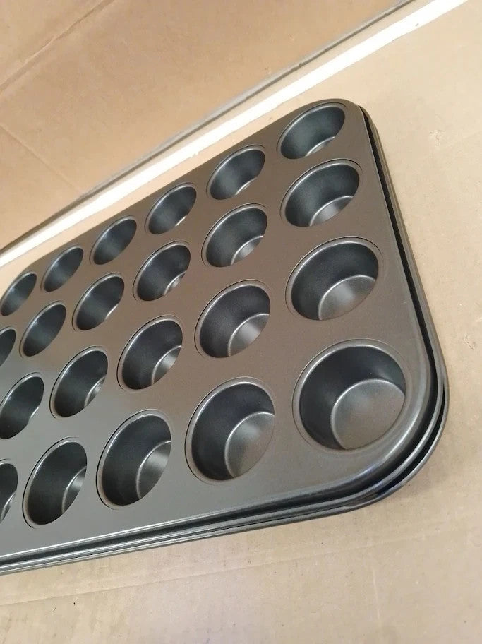 ASelected 2Pack Mini Baking Tray 24Cup Muffin Baking Pan Non Stick Cupcake New