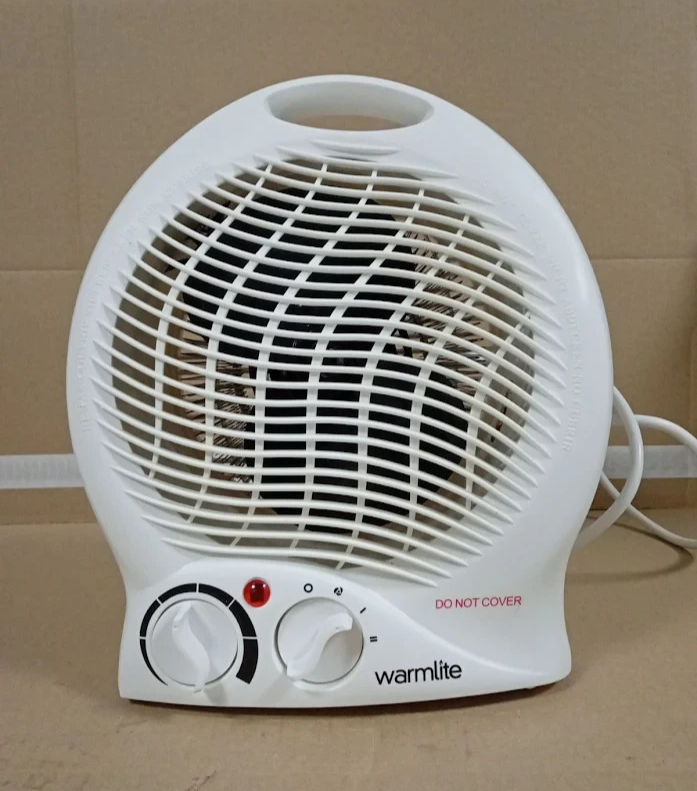 Warmlite WL44002 Thermo Fan Heater 2000W 2 Heat Settings White Portable Design