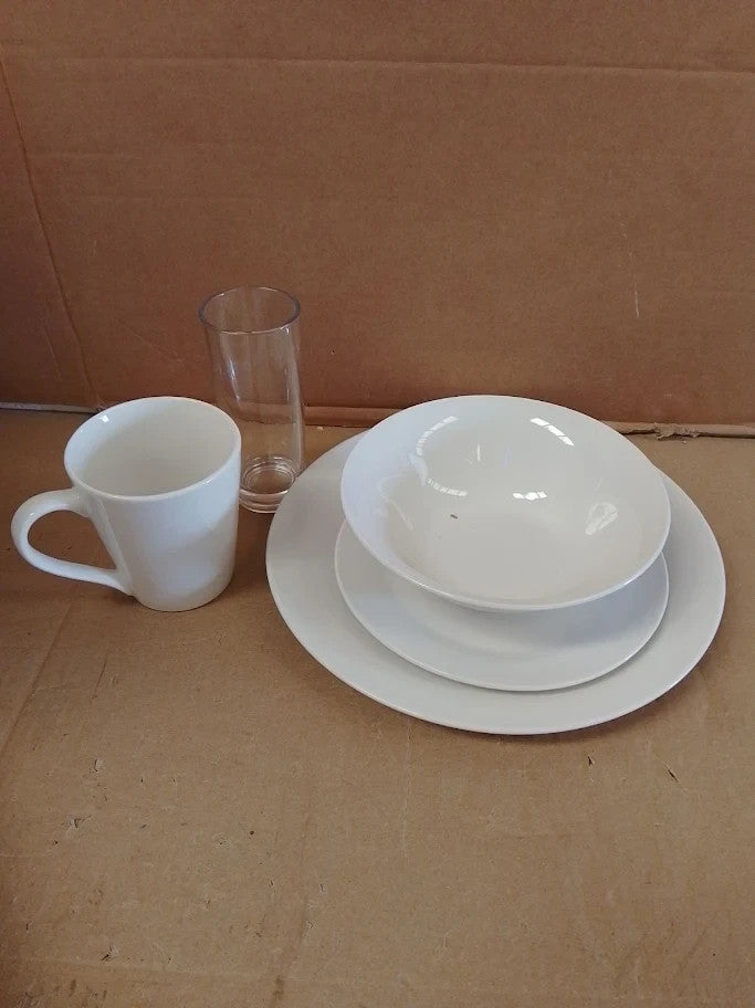 Sabichi 9pc Dining Starter Set Elegant Porcelain Dinner Crockery Set New