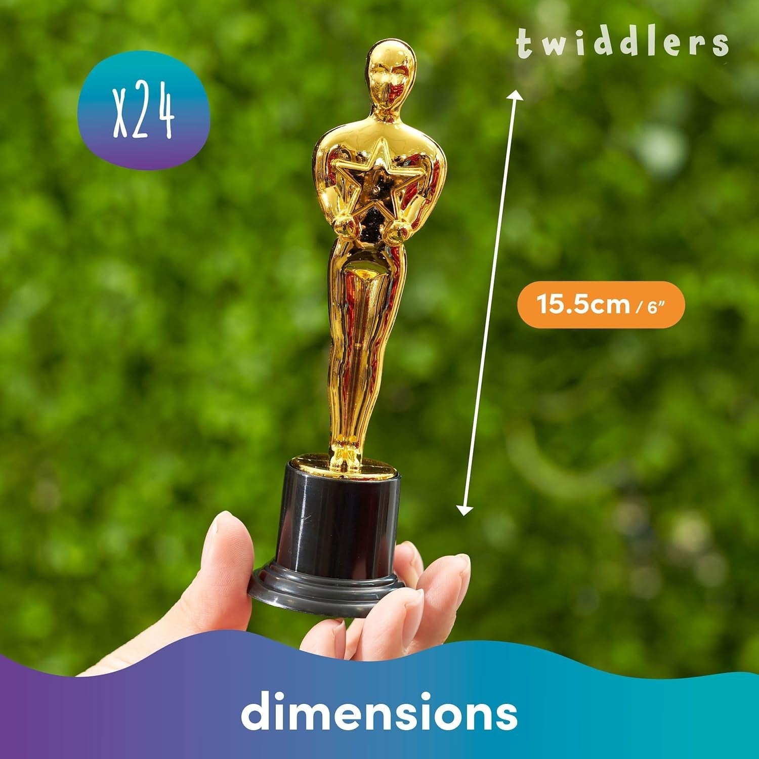 The Twiddlers 24 Plastic Trophy Awards Winner Statue Set 15.5cm Drama New