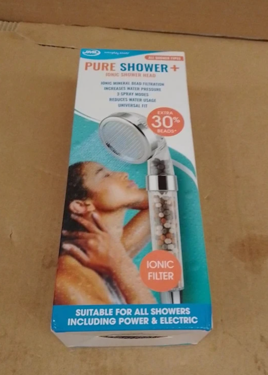 JML 3 Function Pure Shower Head Plus Chrome Bathroom Spray Head Design New