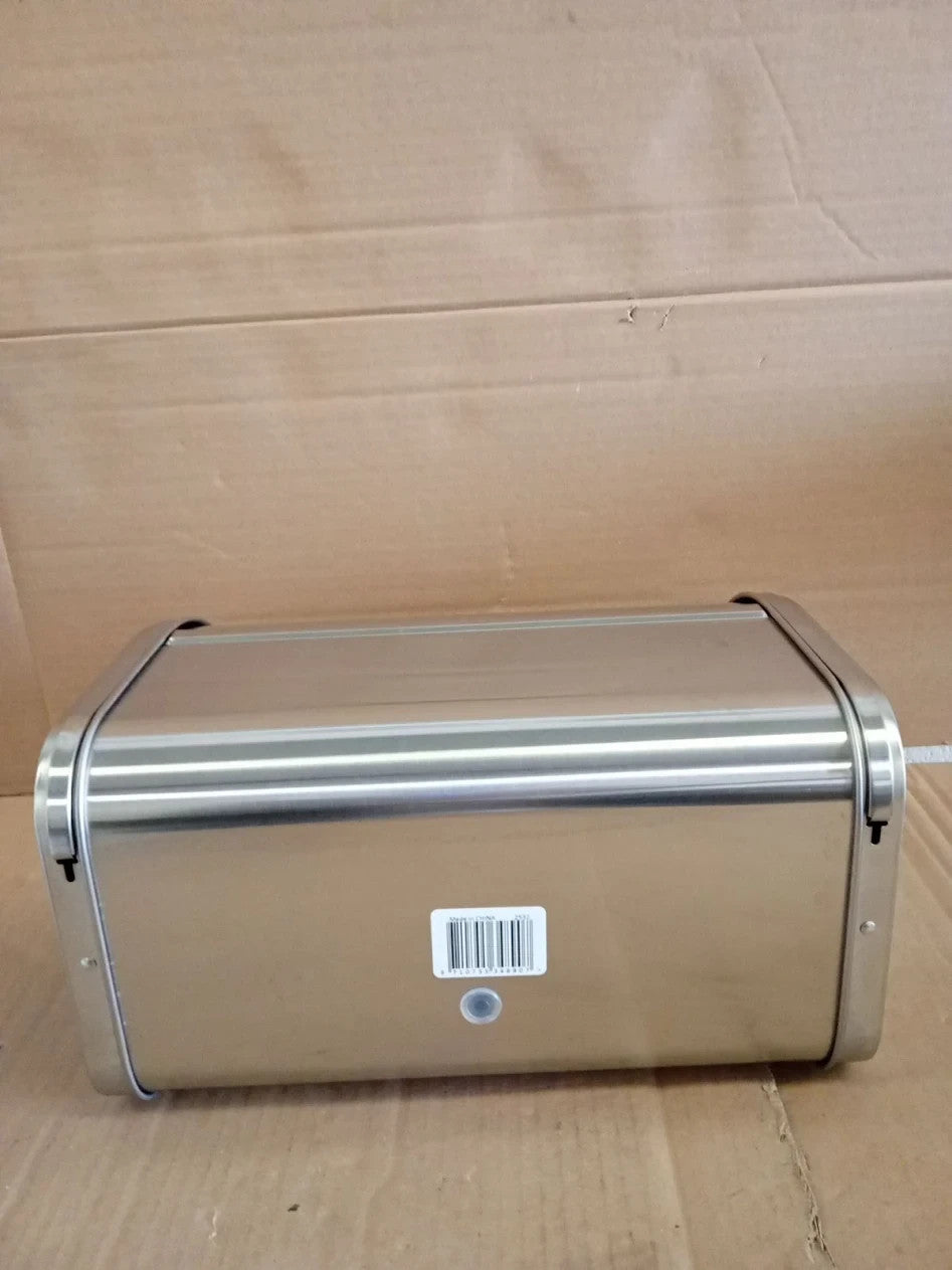 Brabantia 348907 Roll Top Bread Bin Medium Matt Stainless Steel 26.5x31.6x 17cm