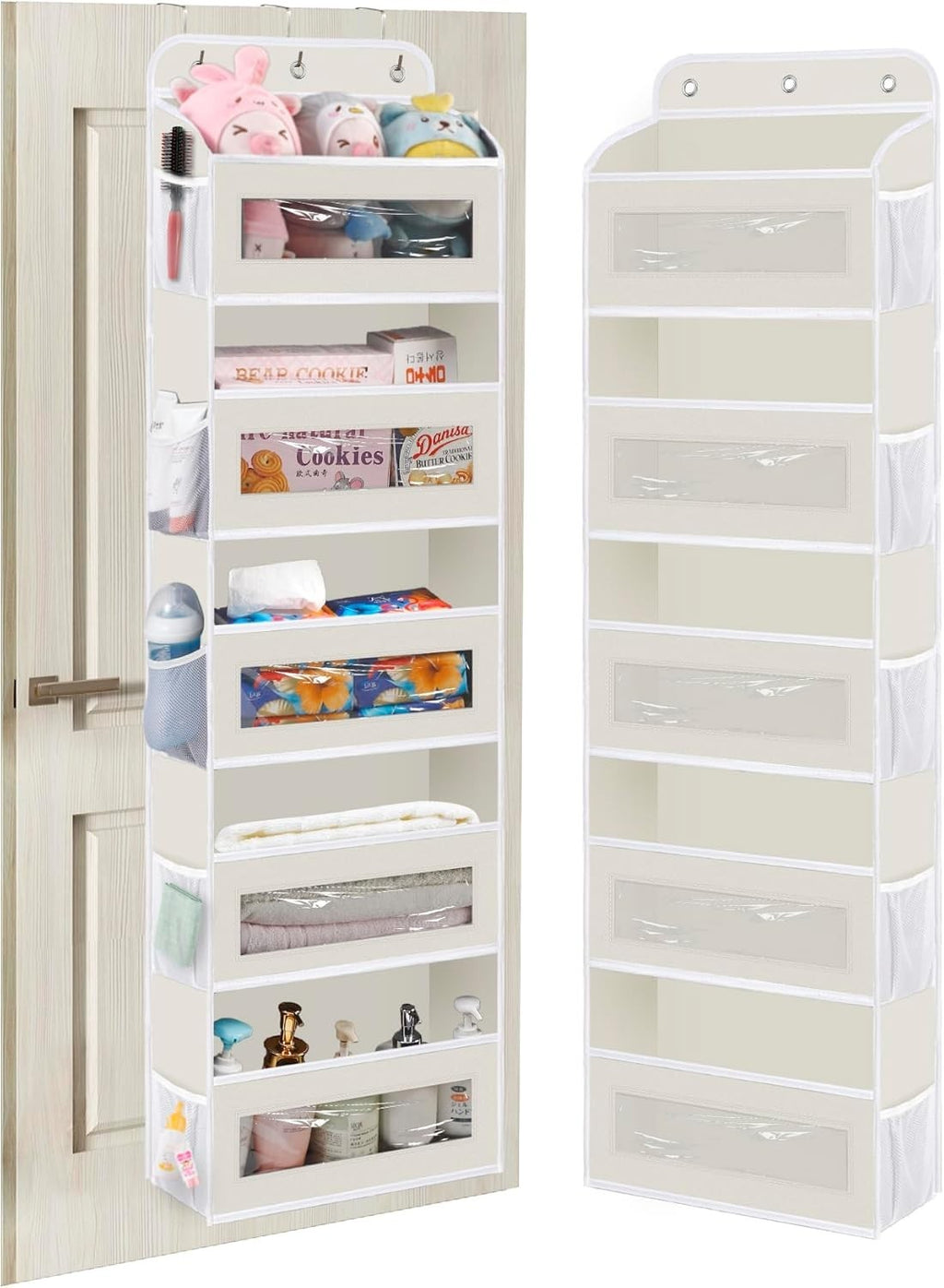 Kyevis Over The Door Closet Organizer Storage 2 Pack 5 Shelves Hanging New