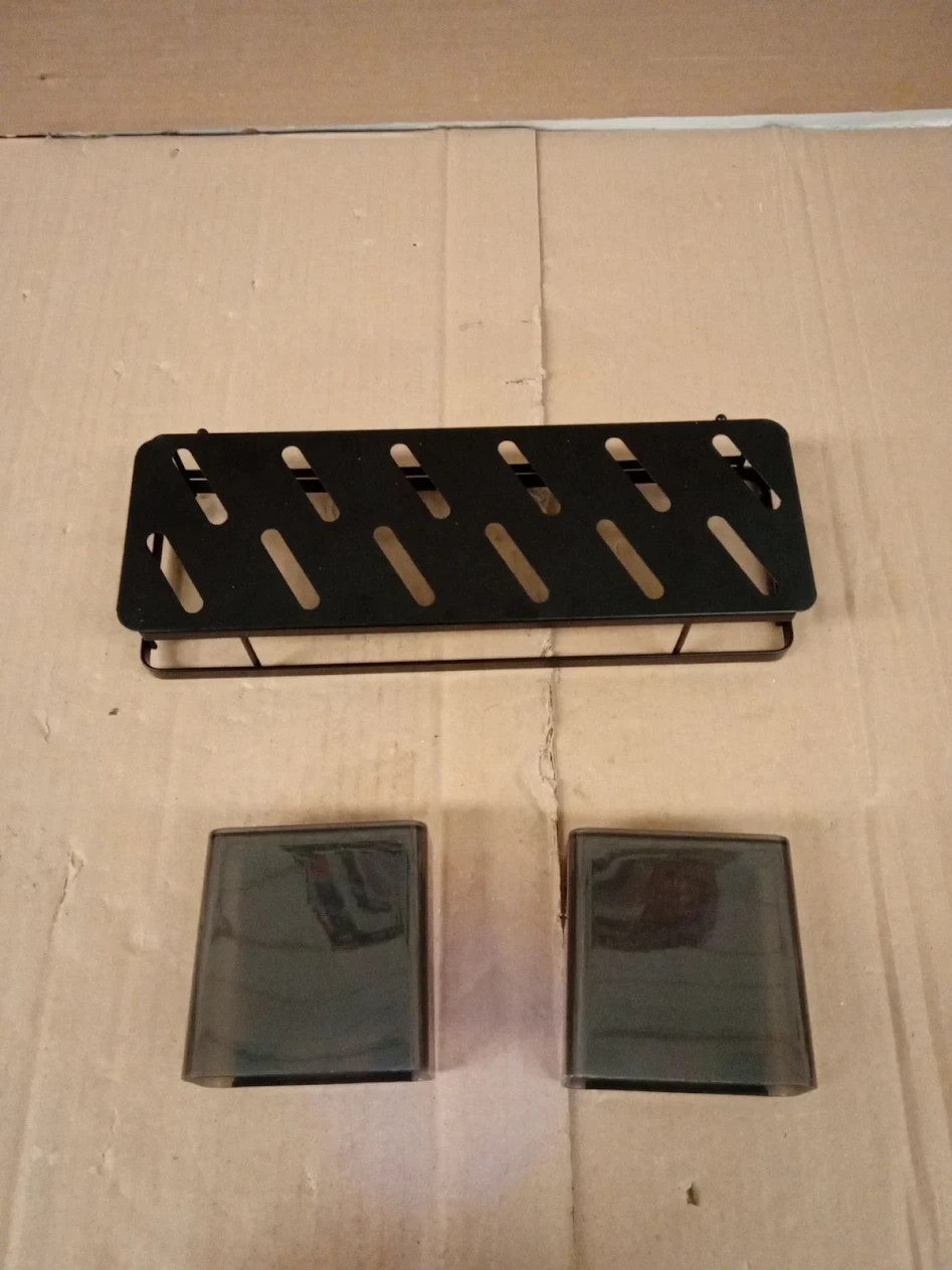 YEAUPE PRO Shower Caddy 5 Pack No Drilling Adhesive Shower Shelf Set Black