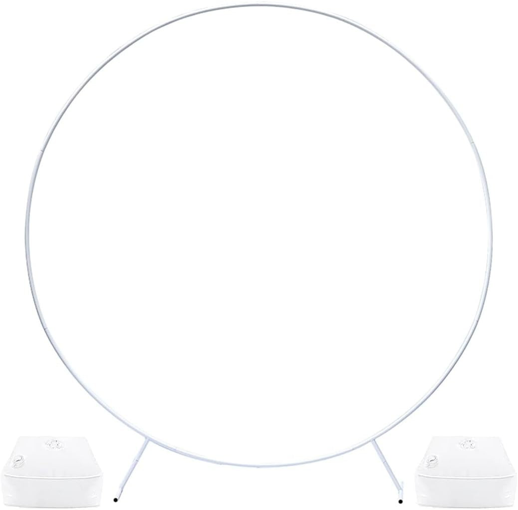 PILIN Metal Round Balloon Arch Kit White Party Wedding Decoration 1.8M New