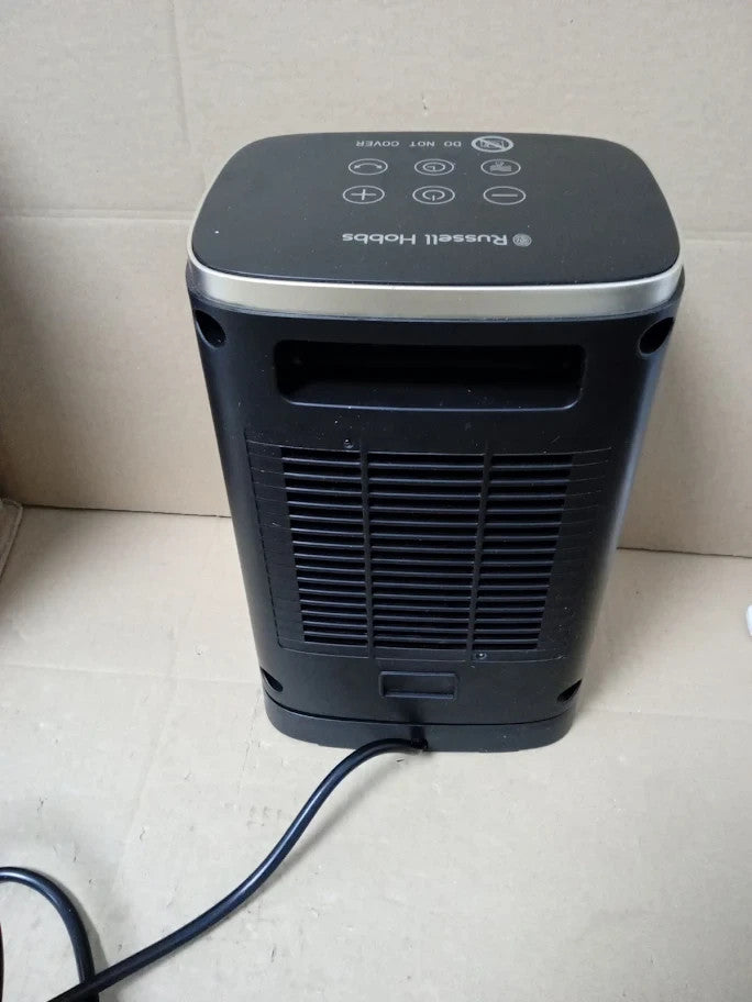 Russell Hobbs Space Heater Black Gold 1500w Silent Portable Oscillating Ceramic