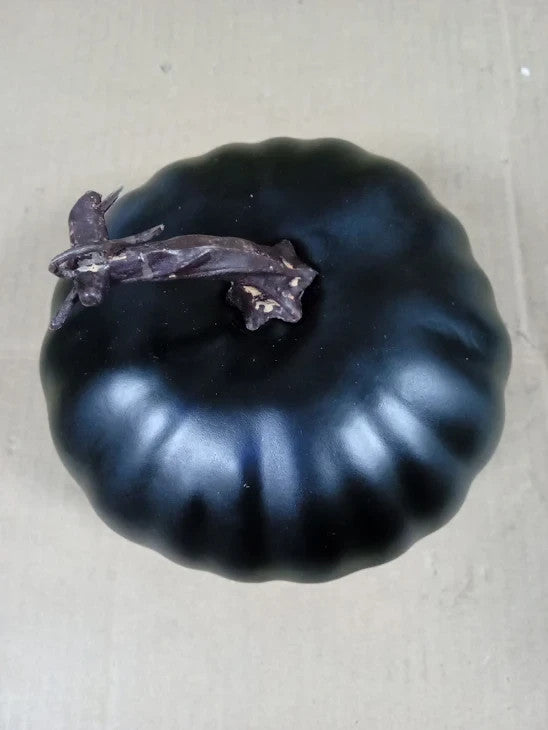 Gresorth Artificial Black Decorating 5.5in Fake Foam Pumpkins Indoor Decor