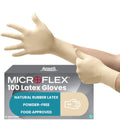 Ansell MicroFlex 63 864 Latex Disposable Gloves Small Powder Free 100 Pieces New
