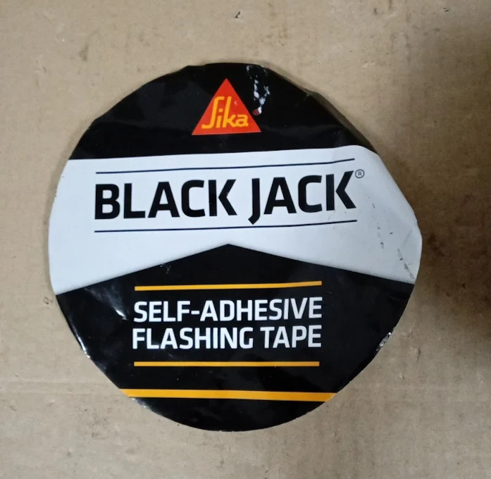 Sika Black Jack Flashing Tape 100mmx10m Self Adhesive Lead Look Roll Design