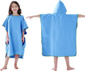 Jooeer Hooded Kids Swim Towel Poncho Microfibre Beach Changing 80x70cm New