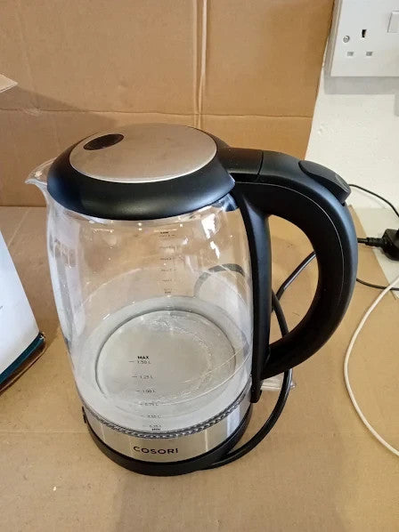 Cosori Kettle 3000W Food Grade Stainless Steel Filter Inner Lid Glass Spout