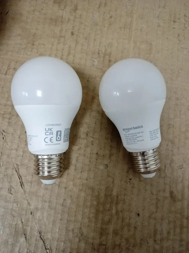 Amazon Basics Smart Dimmable LED Light Bulb E27 Base Soft White 8W New