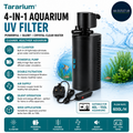 Tararium 600L/H 4 in 1 Aquarium Filter UV Pump Clarifier Silent 40 150L Tank