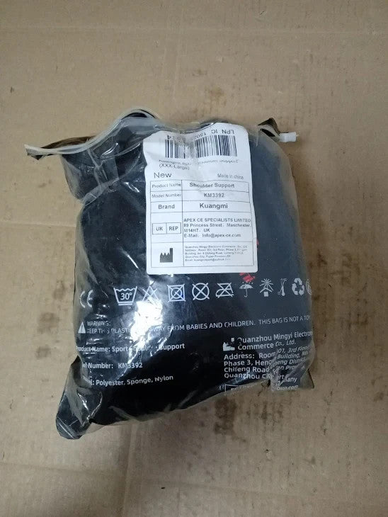 Kuangmi Sport Double Shoulder Support Adjustable Black 1 Piece XXX Large New