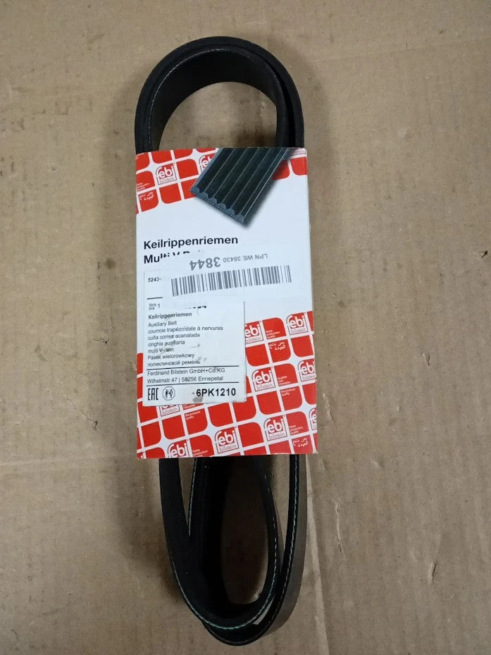 Febi Bilstein 28934 Auxiliary Drive Engine Serpentine Replacement Belt Black New
