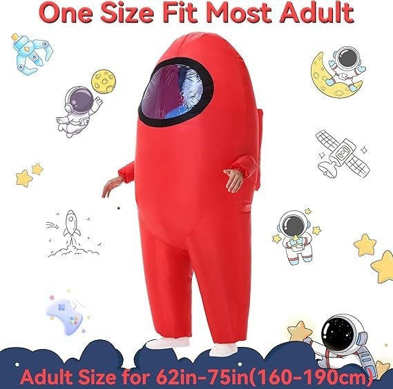 Spinosaurus Inflatable Space Costume Adult Blow Up Hallow Spacesuit Woman Men