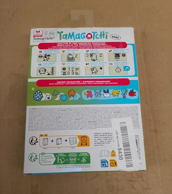 Bandai Tamagotchi Original Sky Shell Retro Virtual Pet Digital Toy Keychain New