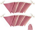 2pc Dusty Pink Bunting Banner Nursery Garland Blush Pink Double Sided Fabric New