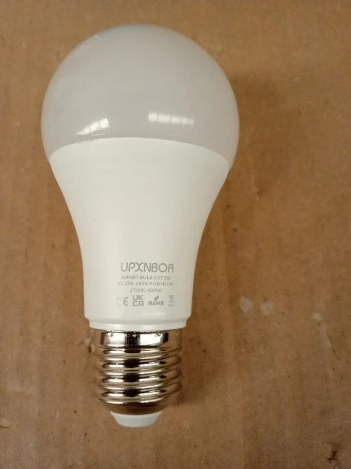 Upxnbor E27 Smart Bulb Alexa Light Screw A19 WiFi Smart 9W 2.4ghz Dimmable New