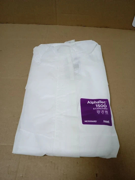 Ansell AlphaTec 1500 Model 138 Disposable Work Overall Hood Chemical New