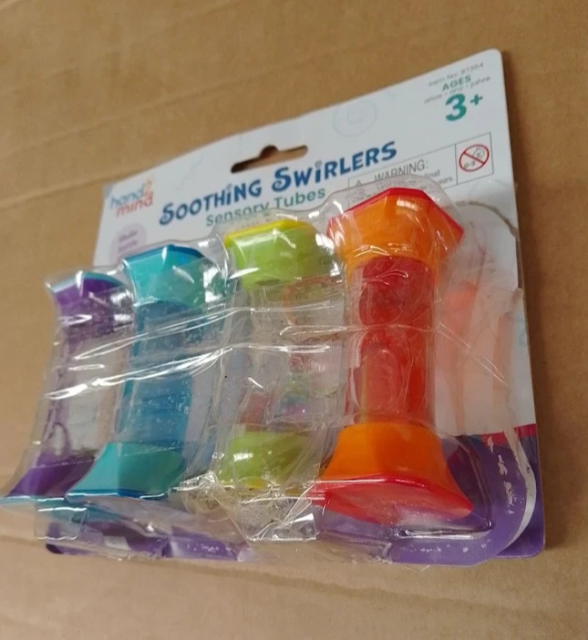 Learning Resources Sensory Tubes Keychains Calm Down Fidget Toys Classroom New