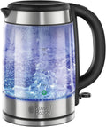 Russell Hobbs 1.7L Electric Cordless Glass Kettle 3000W Power Fast Boil 3KW New