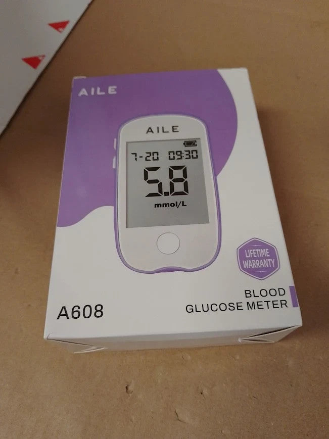 Aile Blood Sugar Monitor Testing Kits Diabetics Meter Home Use Test Strips New