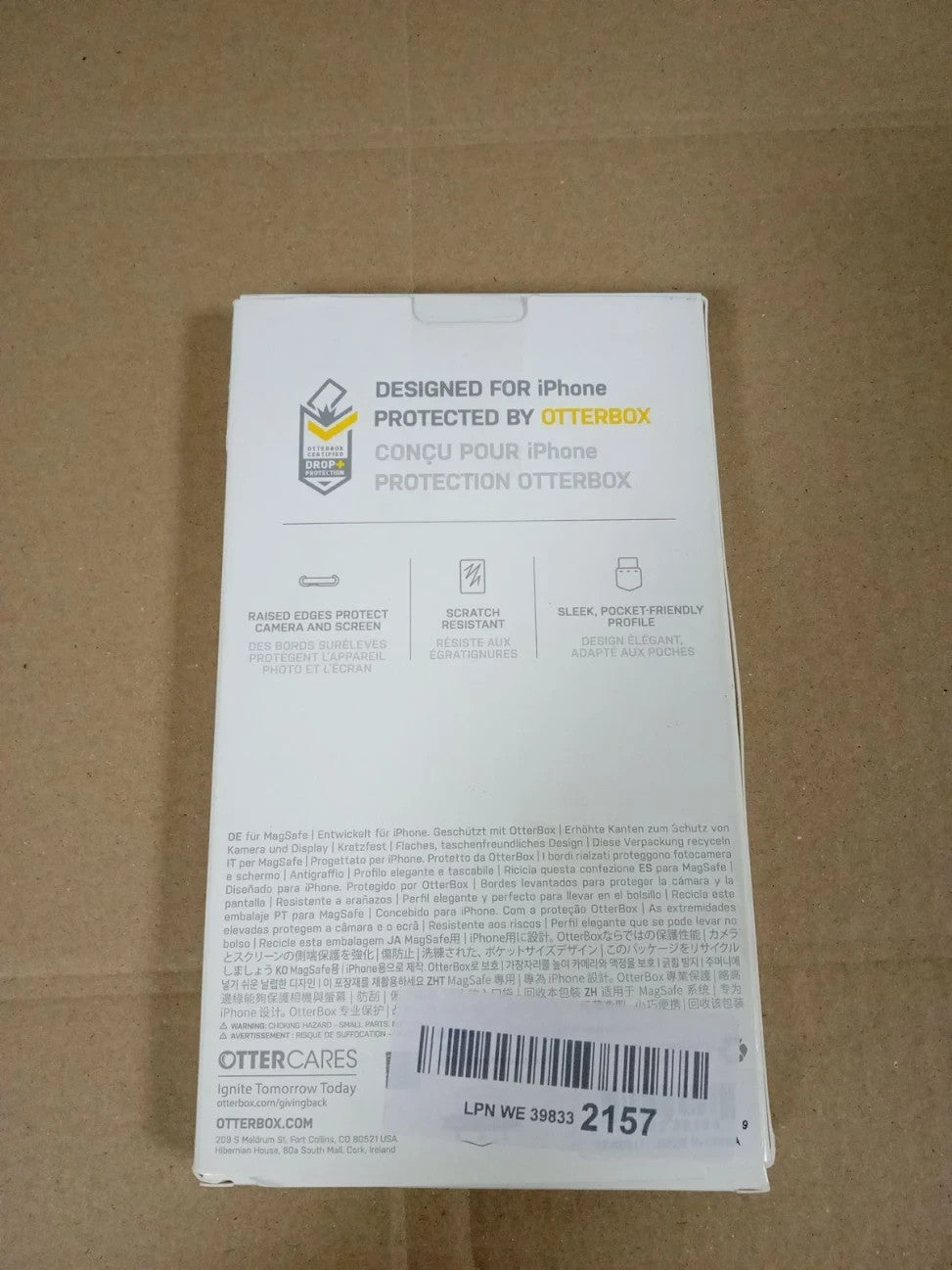 OtterBox Clear Case Series MagSafe iPhone 14 Plus Shockproof Drop Proof New