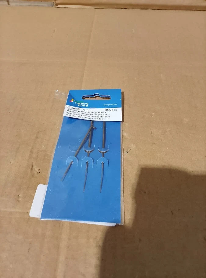 Glorex 0 1920 Felting Needles Fine Pack 3 Specially Designed Dry