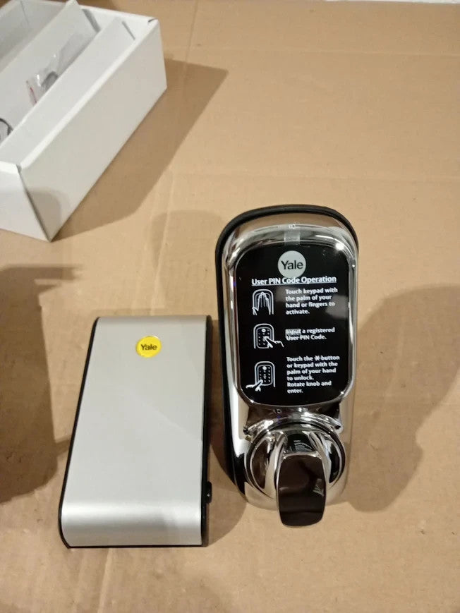 Yale Keyless Connected No Module Chrome No Lockcase 8x6.5x15cm New