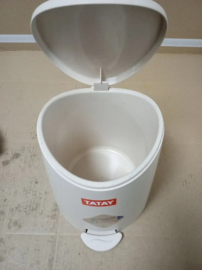 Tatay Bathroom Bin Standard Pedal 3L Practical Functional Design 19x21.8x22.1cm