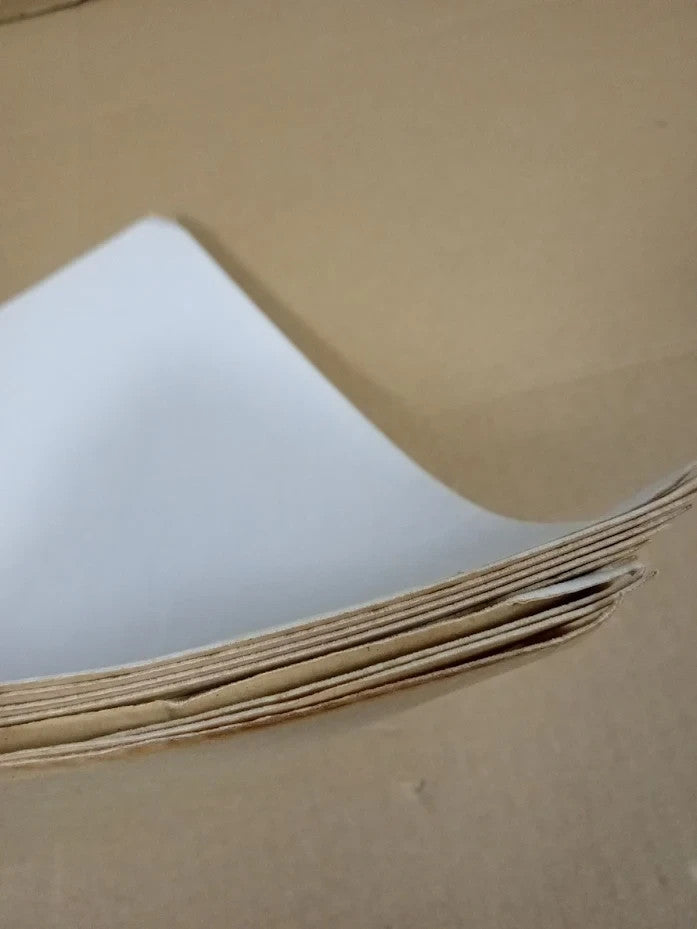 JMOOT Self Adhesive Felt Sheets A4 White Sticky Back Craft Fabric 12 Pieces