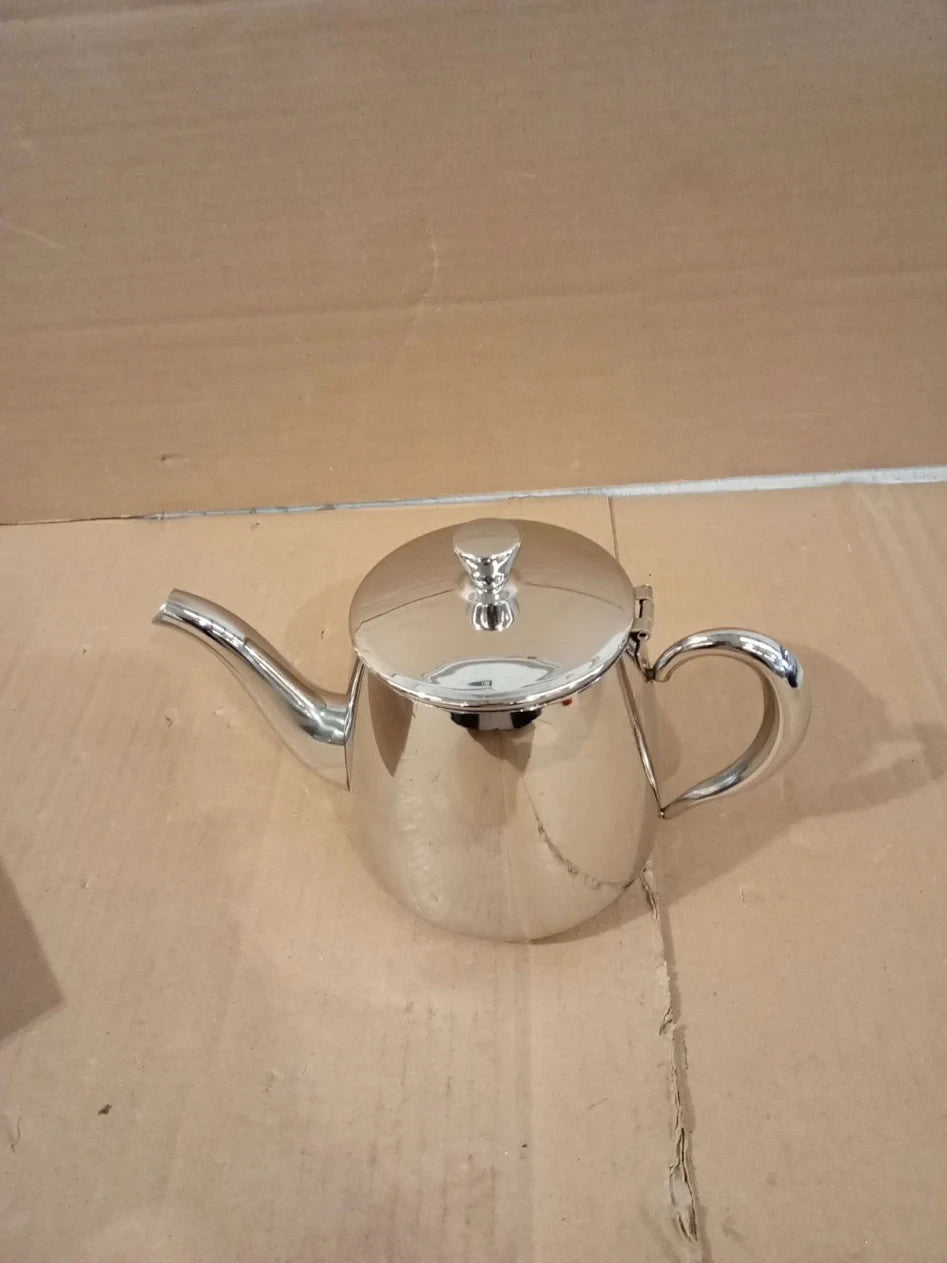 Cafe Ole PT035 Premium Tea Pot 18/10 Stainless Steel Mirror Polished 35oz Silver