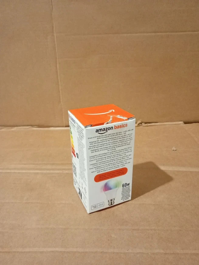 Amazon Basics Smart LED Light Bulb B22 Multicolor 8W Alexa Compatible Design New